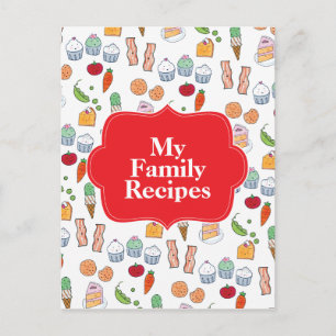 Carte Postale Mes recettes familiales