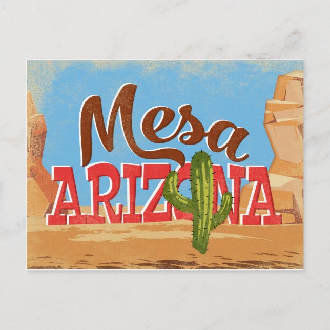 Carte Postale Mesa Arizona Vintage voyage (Devant)