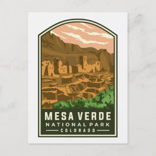 Carte Postale Mesa Verde National Park Colorado Colorado Vintage