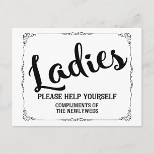 Carte Postale Mesdames, veuillez vous aider à vous féliciter