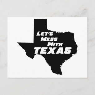 Carte Postale Mess with Texas Black