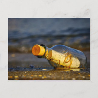 Carte Postale Message dans une bouteille