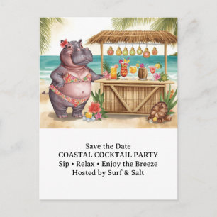 Carte Postale Message de bienvenue à la soirée cocktail HIPPO BE