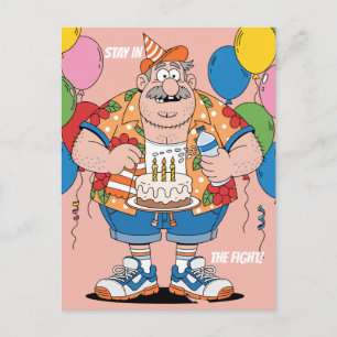 Carte Postale Message de félicitations d'anniversaire pour l'hom