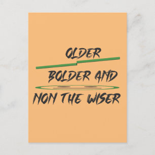 Carte Postale Message de plaisanterie sur les graphiques et les 