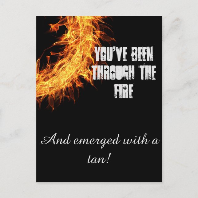 Carte Postale Message de survivant inspirant (Devant)