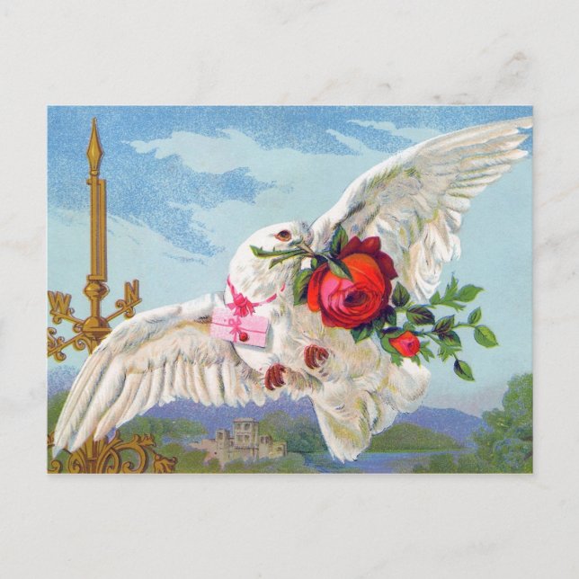 Carte Postale Messager d'amour (Devant)