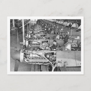 Carte Postale Messerschmitt Bf109 Ligne de production à Regensbu