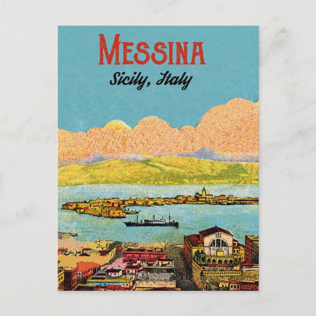 Carte Postale Messine, Sicile, Italie (Devant)