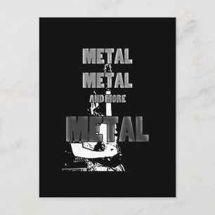 Carte Postale Métal, Métal et plus de Métal