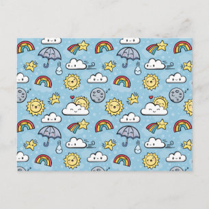 Carte Postale Météo mignonne