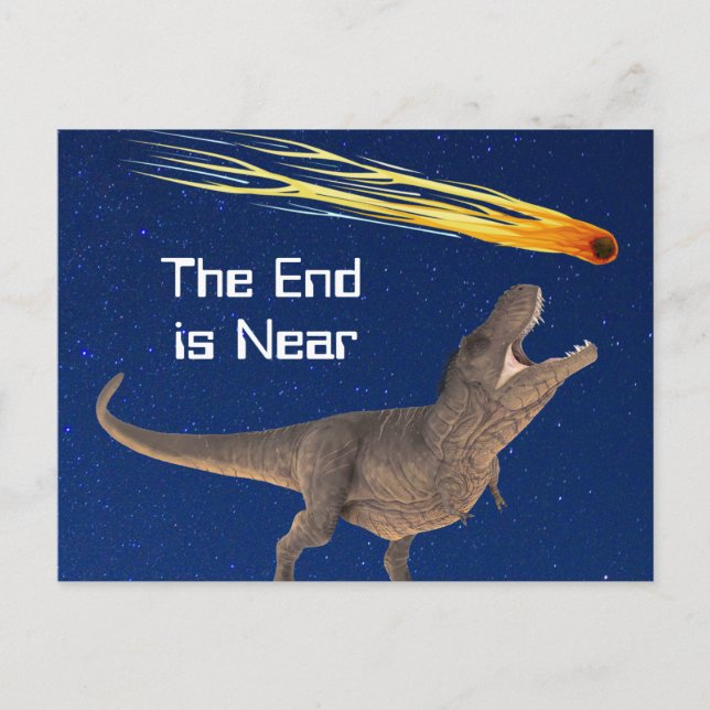 Carte Postale Météor Dinosaur End Est Près De Catastrophe (Devant)