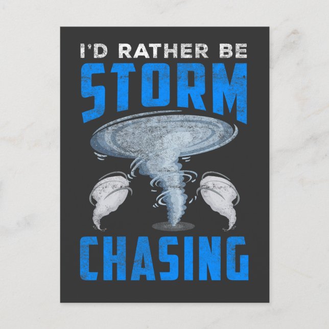 Carte Postale Météorologie de la tempête amusante Tornado Fan (Devant)