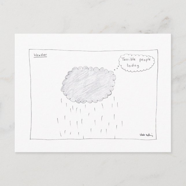 Carte postale météorologique (Devant)