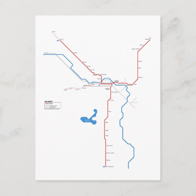 Carte Postale métro Calgary (Devant)