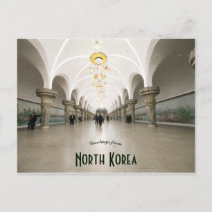 Carte Postale Métro Pyongyang Corée du Nord