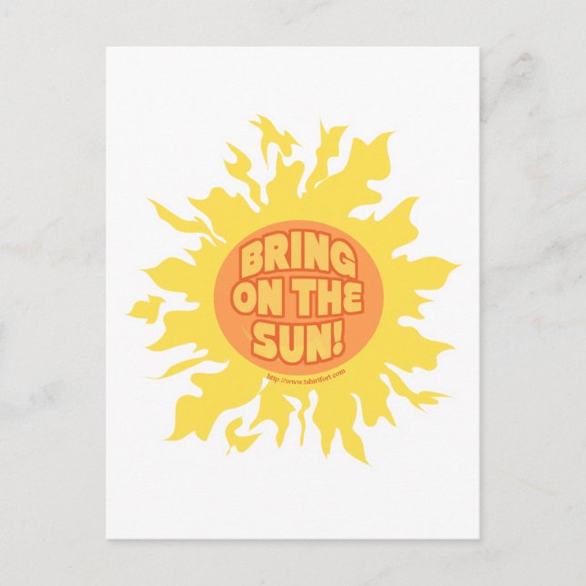 Carte Postale Mets-toi au soleil ! (Devant)