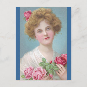 Carte Postale Mettez des Roses dans vos joues