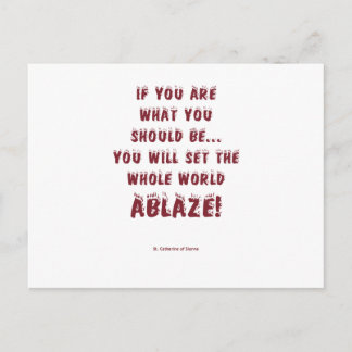 Carte Postale Mettez World Ablaze !