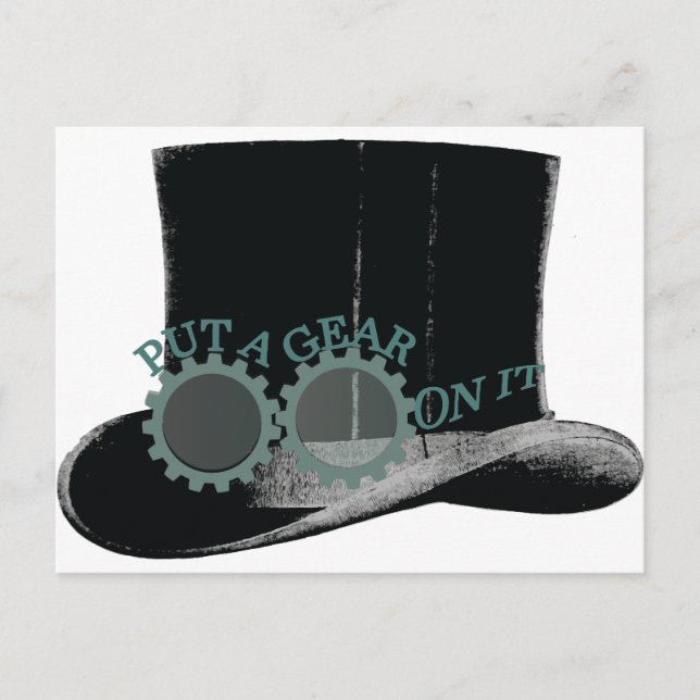 Carte Postale mettre un équipement - steampunk (Devant)