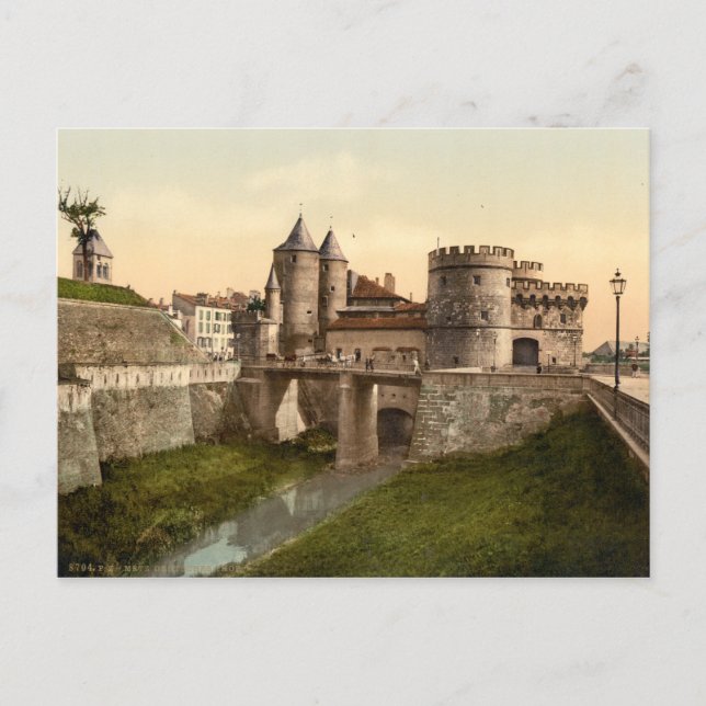 Carte Postale Metz - Porte allemande (Devant)