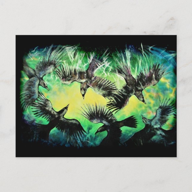 Carte Postale Meurtre des corbeaux (Devant)