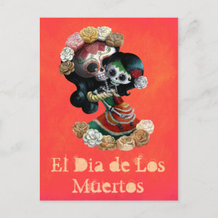 Carte Postale Mexicaine Skeleton Motherly Love