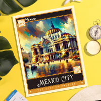 Mexico City, Mexique | Peinture Vintage