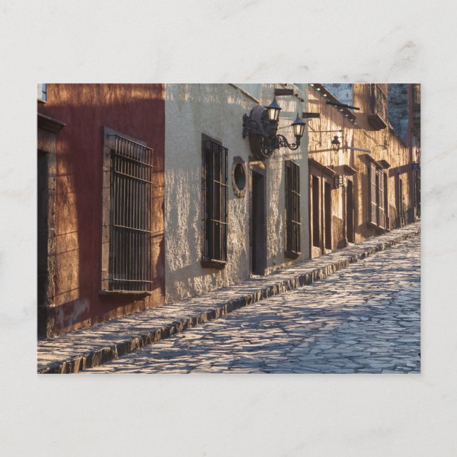 Carte Postale Mexico rue pavée (Devant)