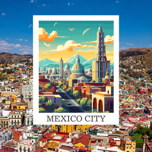 Carte Postale Mexico, Ville de Mexico : Voyage Vintage