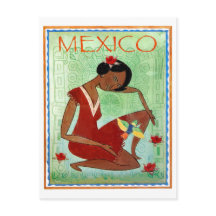 Mexique, art traditionnel mexicain, fille en robe 