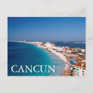 Carte Postale Mexique, Cancun, Vue Aérienne Des Hôtels