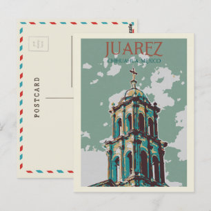 Carte Postale Mexique, Cathédrale de Ciudad Juarez, Chihuahua Po