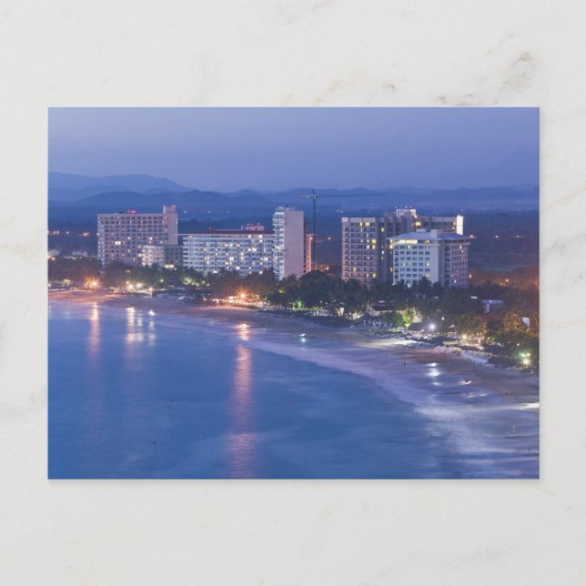 Carte Postale Mexique, Guerrero, Ixtapa. Hôtels Ixtapa le long (Devant)