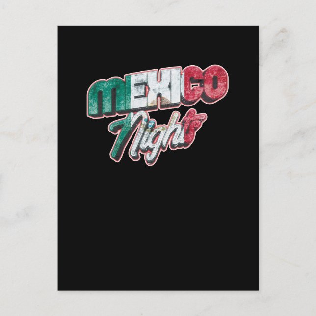 Carte Postale Mexique Nights Mexican Pride (Devant)
