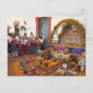 Carte Postale Mexique, province d'Oaxaca, Ocotlan, étudiants en