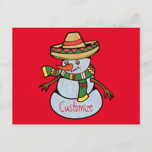 Carte Postale Mexique Sombrero Père Noël Thunder_Cove