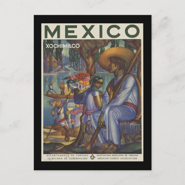 Carte Postale Mexique Xochimilco (Devant)