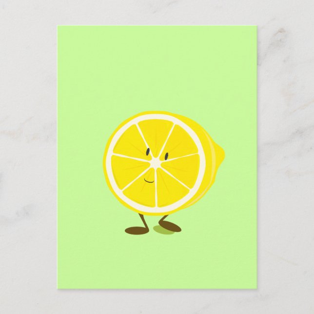 Carte Postale Mi-citron souriant (Devant)