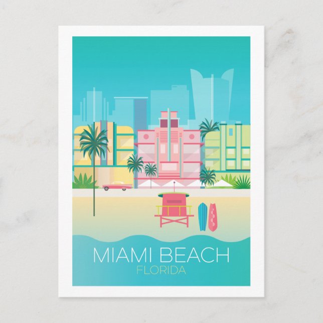 Carte postale Miami Beach (Devant)