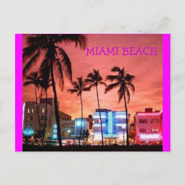 Carte Postale Miami Beach, Floride (Devant)