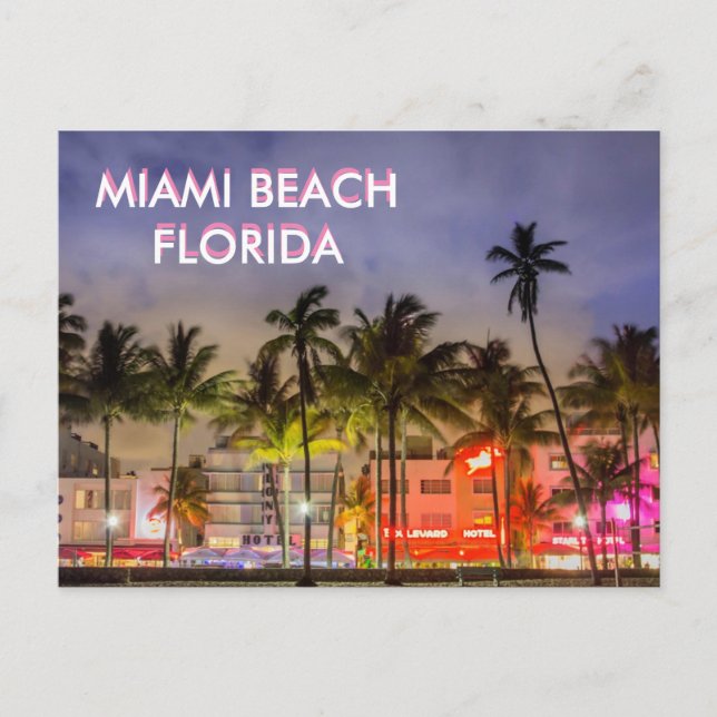 Carte Postale MIAMI BEACH, Floride (Devant)
