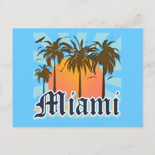 Carte Postale Miami Beach Floride FLA