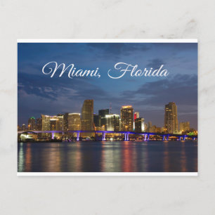Carte postale Miami Beach Skyline Floride Travel
