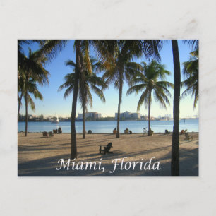 Carte Postale Miami Beach Sunset Floride, États-Unis