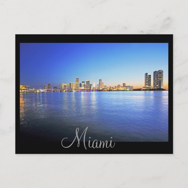 Carte Postale Miami, Floride, La Ville Belle (Devant)
