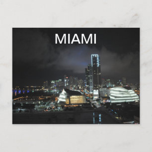 Carte Postale Miami la nuit