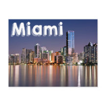 Miami Skyline At Night, Miami Florida, États-Unis