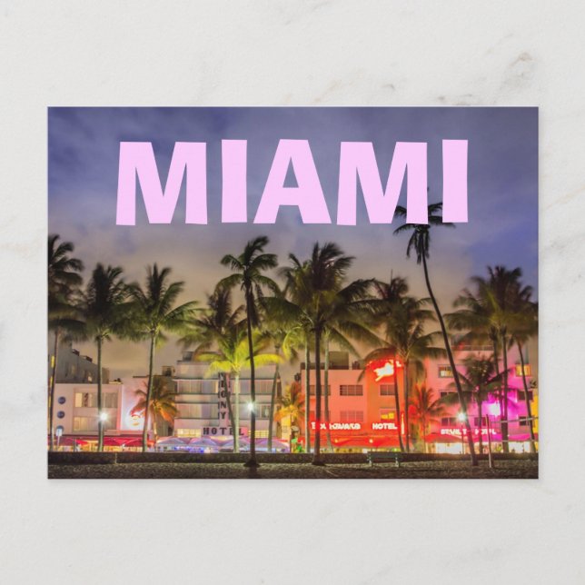 CARTE POSTALE MIAMI SSOUTH BEACH (Devant)