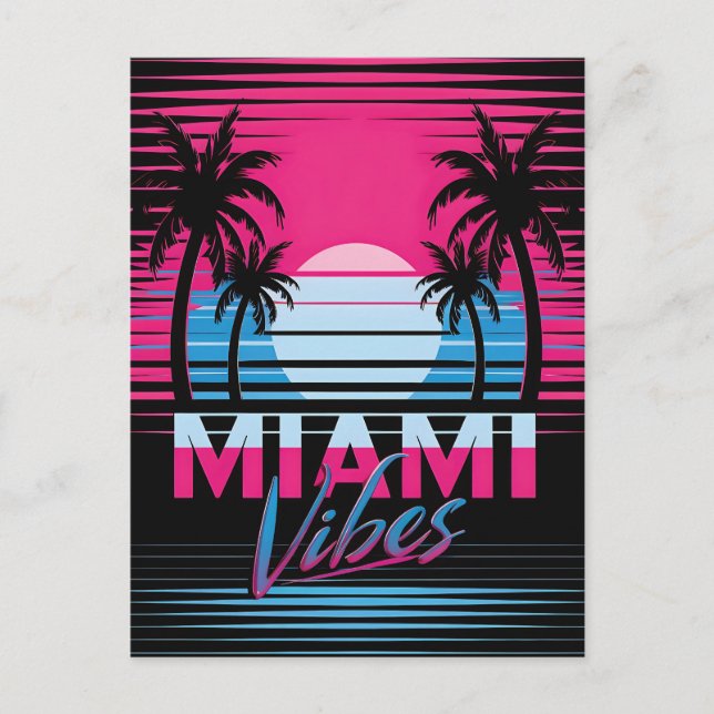 Carte postale Miami Vibes (Devant)